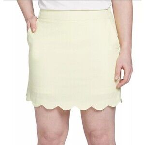 Walter Hagen Women’s Scallop Hem Golf  Athletic Skort Lemon Sorbet Size 8